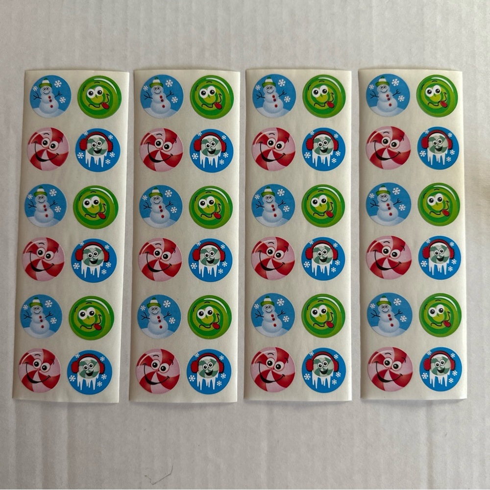 Sandylion Festive Holiday Scratch n Sniff Stickers (no logo)-4 strips